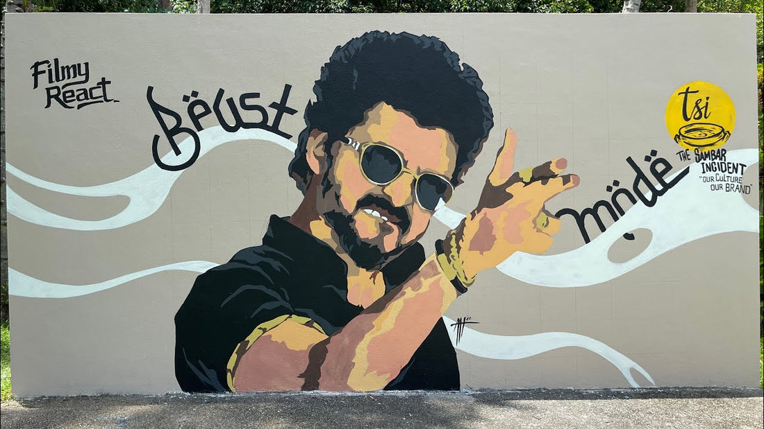 Wall of Fame; Penang Artist Amazed Us With Thalapathy’s Arabic Kuthu Still Mural [ VARNAM FEATURE ]