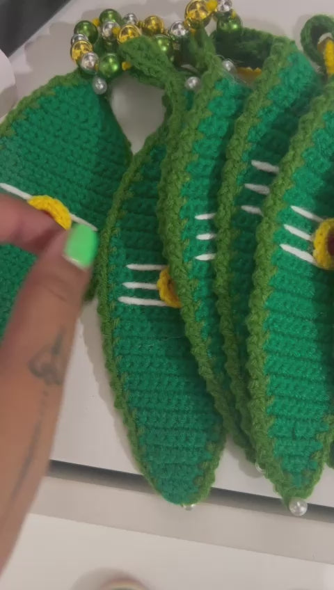 Hand-Crocheted Mango Leaves