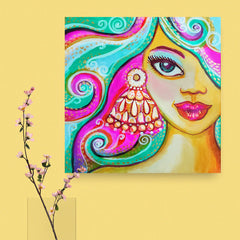 Jhumki Becky Canvas Painting